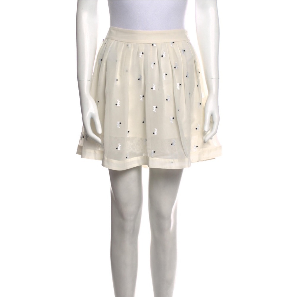 Fleur Du Mal Silk Mini Skirt